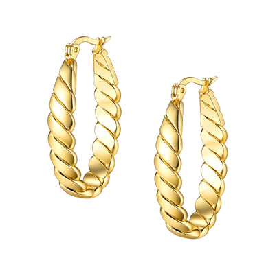 Gold Hoop Earring, Gold Hoops, Stainless Steel Hoops