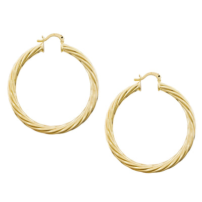 Gold Hoop Earrings, Large Gold Hoop, Large Gold Earrings